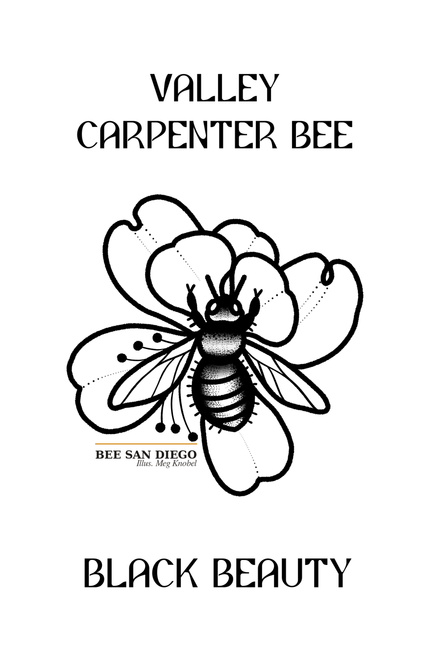 SAVAGE BEE-CHES Bee San Diego Valley Carpenter Bee Tattoo Illustration