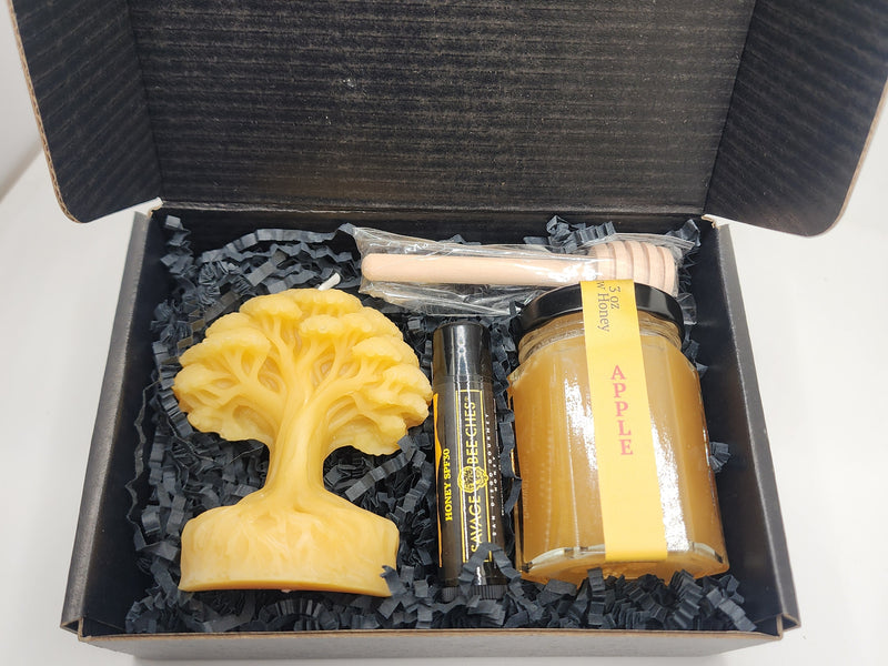 Custom labeled honey gift set
