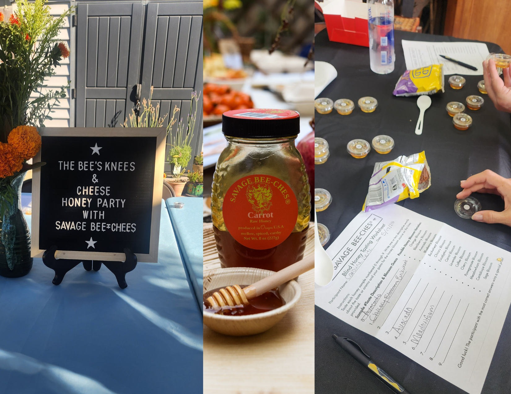 SAVAGE BEE-CHES Honey Tasting