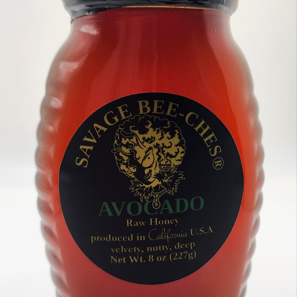 CALIFORNIA AVOCADO HONEY - SAVAGE BEE-CHES®