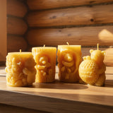 The Bears Have Arrived – Bear & Honey Beeswax Candle Set